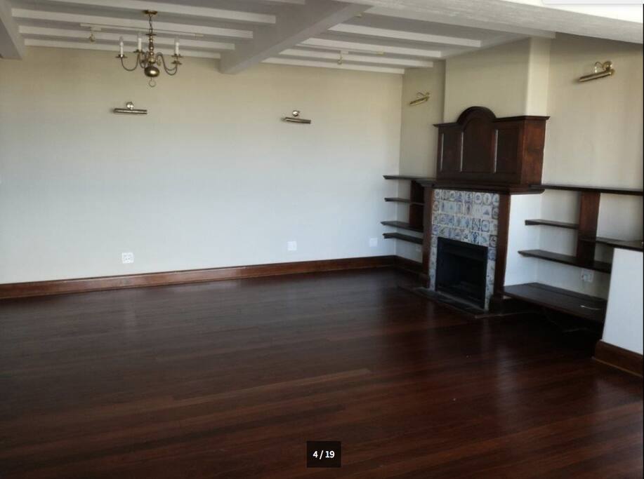 Open plan living and kitchen area