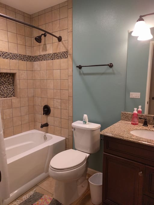 Private guest bathroom