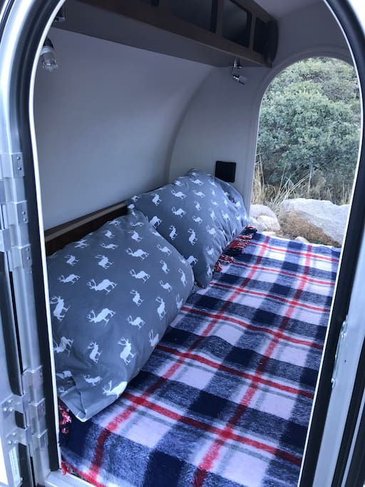 Comfortable queen size bed