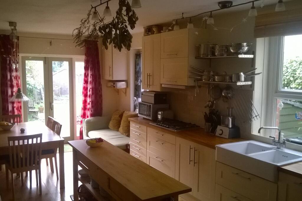 light airy kitchen for breakfast