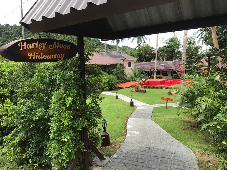 Entrance to resort