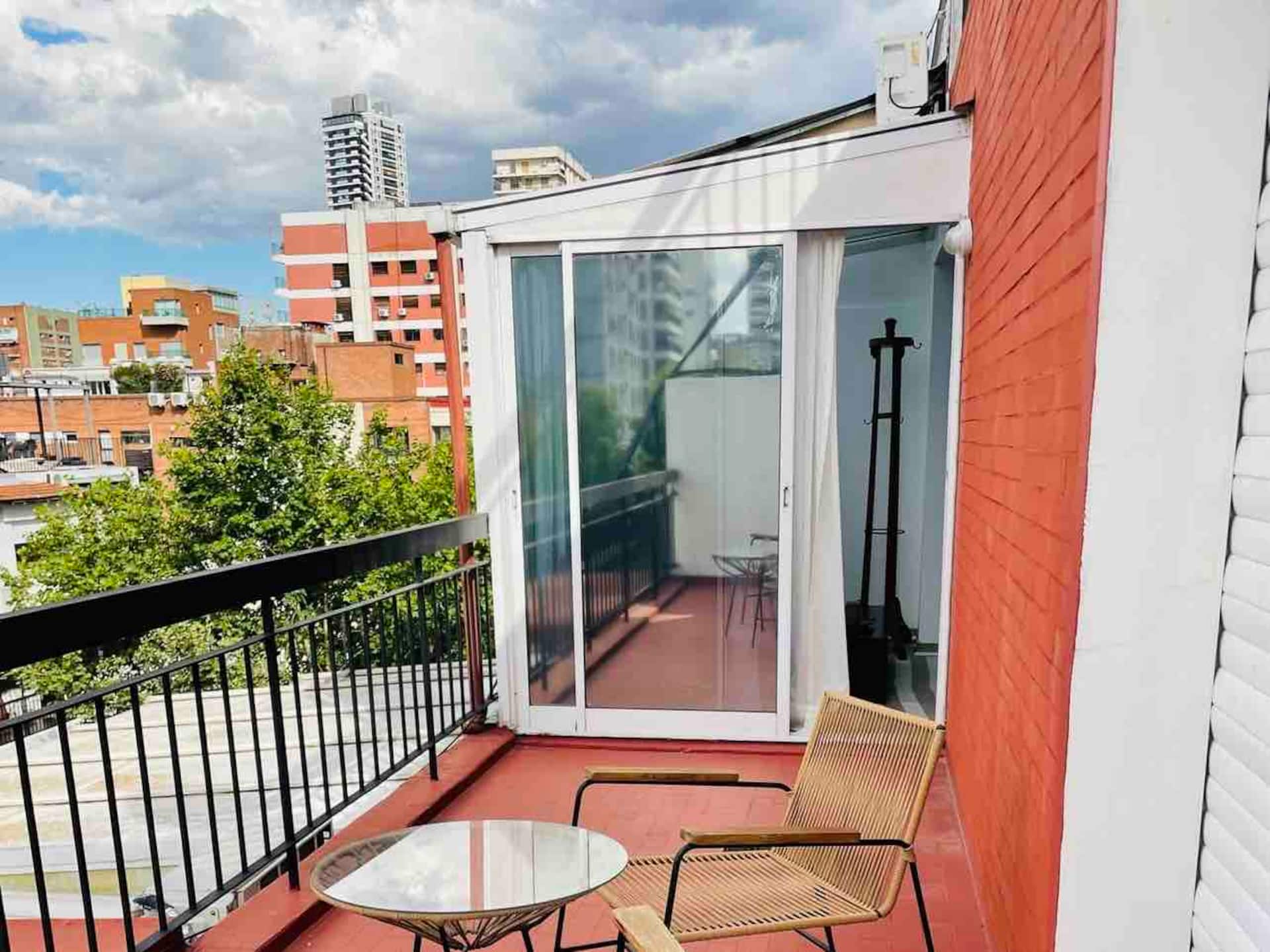 Apartamento de dois ambientes em Palermo com terraço privativo