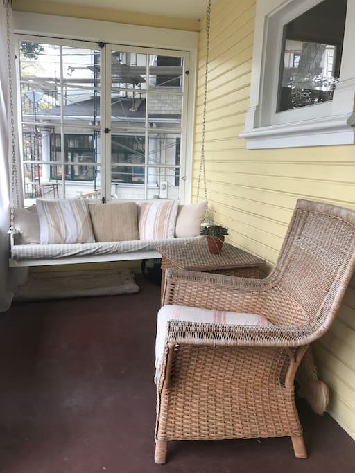 Front porch - great for morning coffee or evening wine