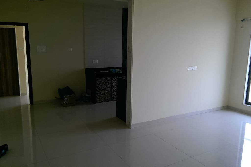 Kitchen/Living space and the entrance to the room
