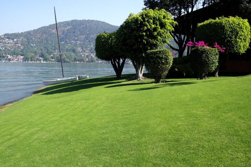 Garden by the lake