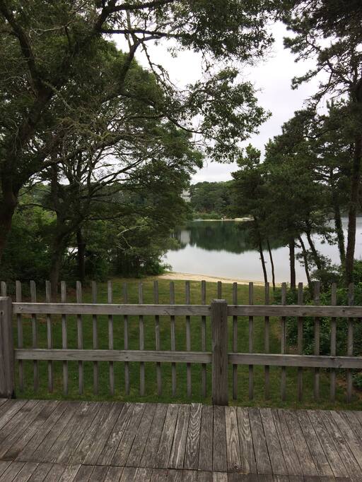 Deck overlooking White Pond