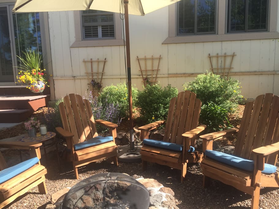 Outdoor seating area.