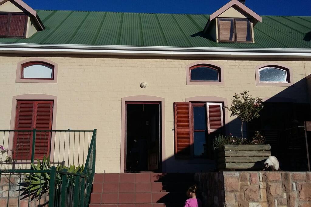 Front door. Shutters for the heat and sun works perfectly.