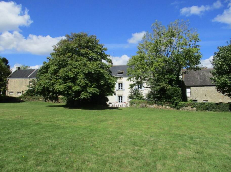 View of the house from the foot of the large garden