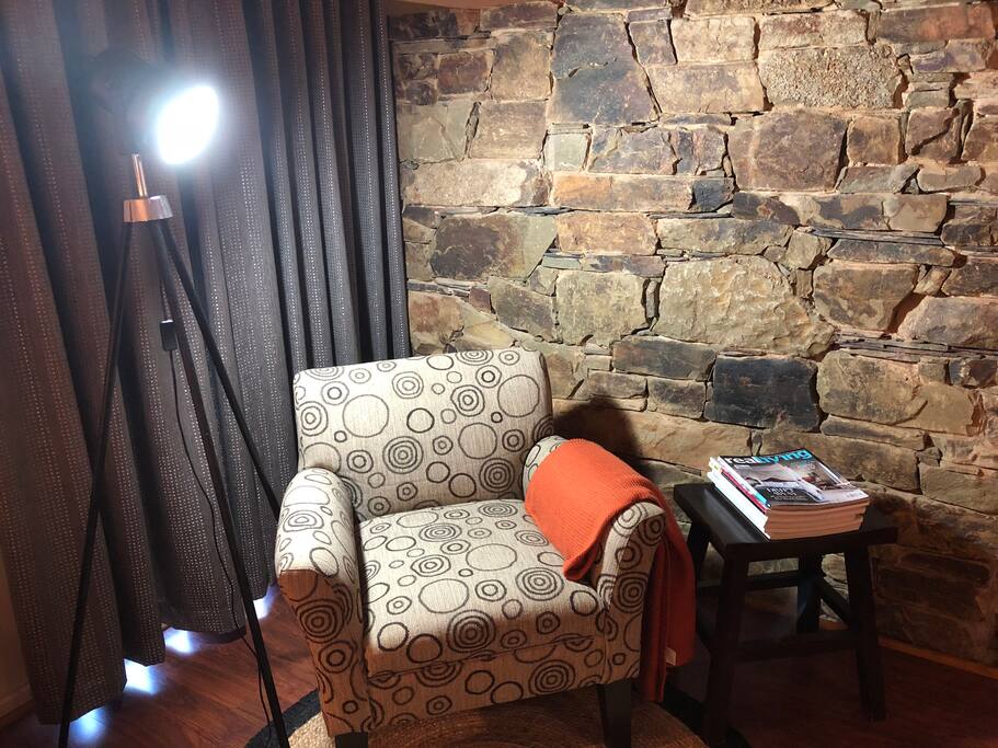 Bring a book, curl up in our comfy reading chair and relax the afternoon away....