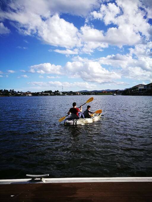 Enjoying kayak for free