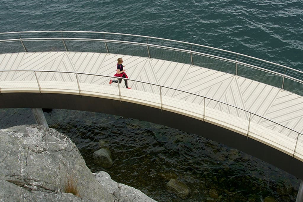 Nearby new walking trail by the sea