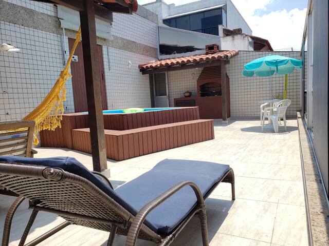 Cobertura gigante com piscina. Perto praia/surf gallery image 4