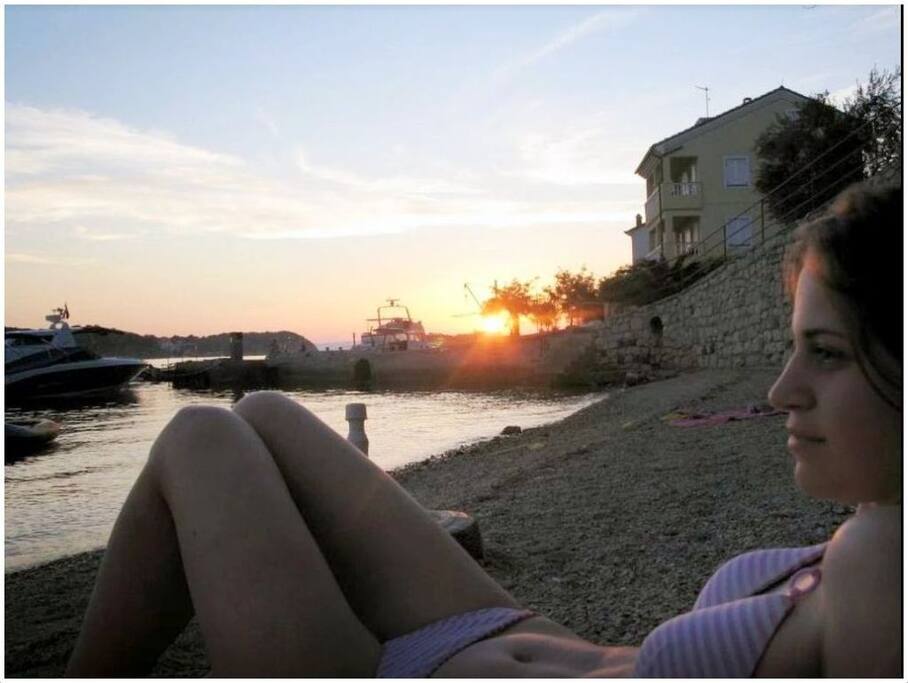 She and beach front home