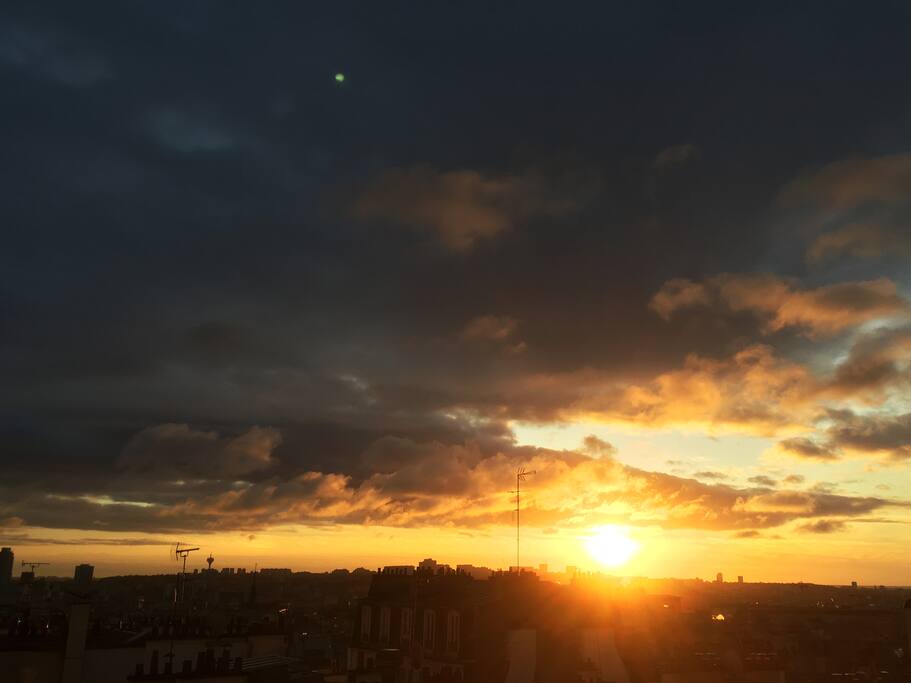 Vue le matin depuis le lit