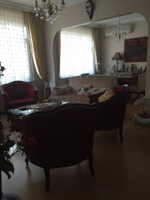 Common use. Living Room and dining part. You can relax in living room. Very luxurious design with TV and sound system.