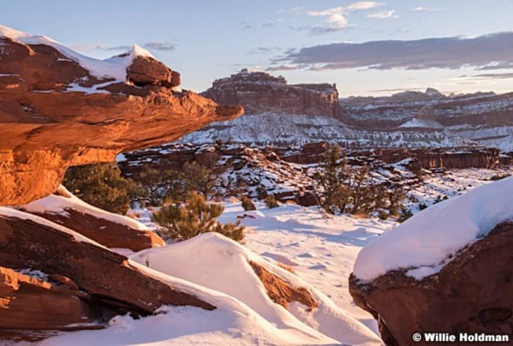 Winter on Red Rock, Capitol Reef