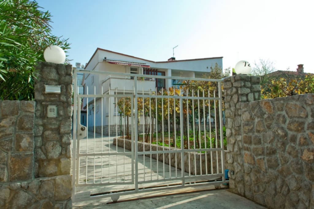 safe parking place and the main entrance into yard place
