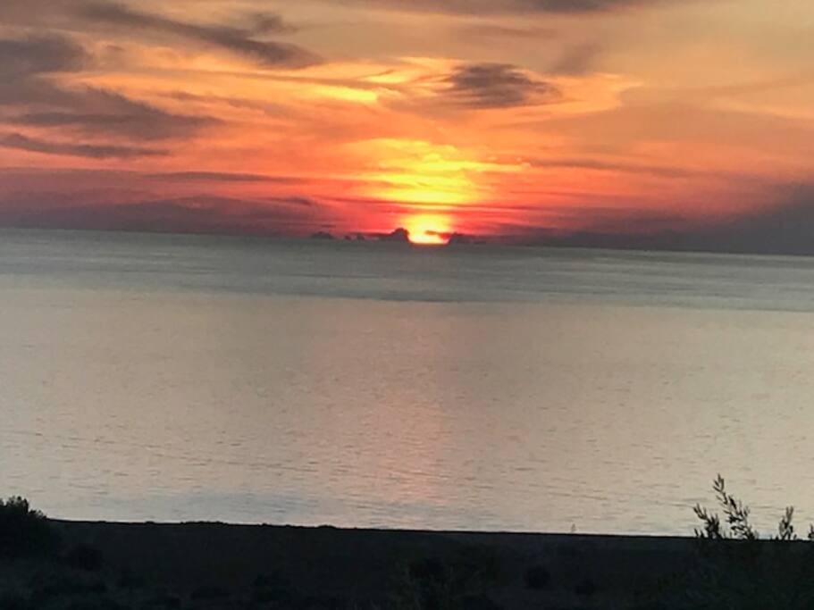 Sonnenuntergang von Balkon
