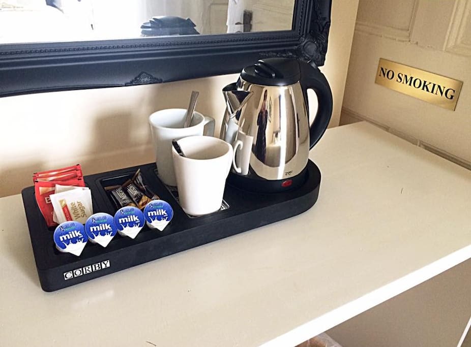 Coffee and tea in every room!