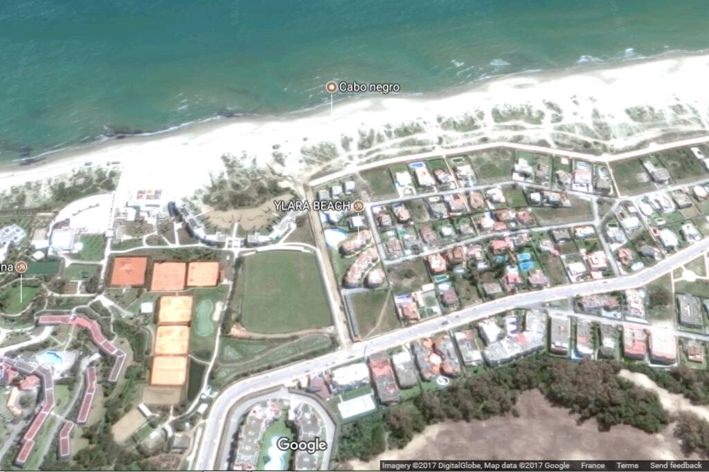 Map Ylara Beach