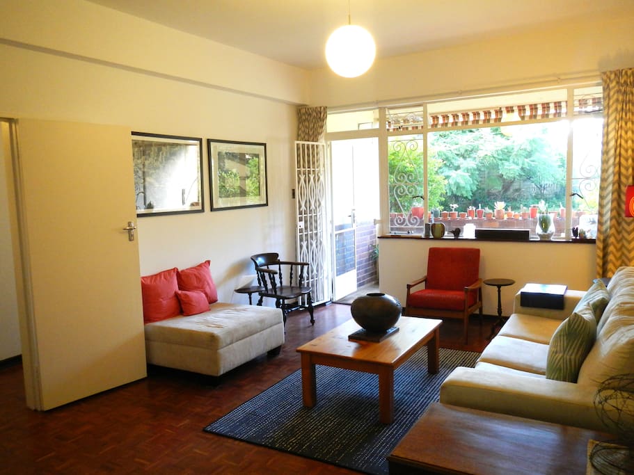 Sunny sitting room.