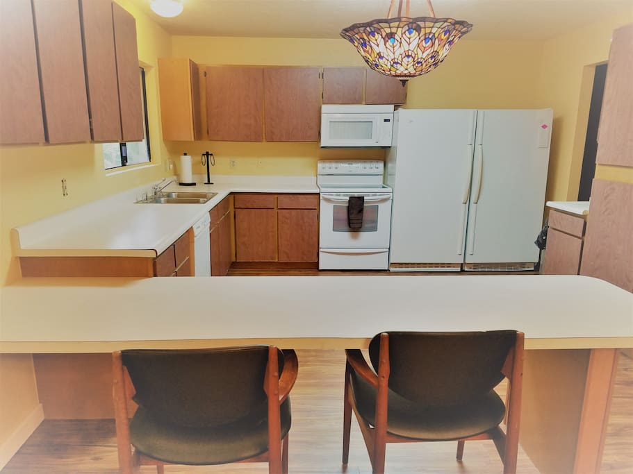 Shared Kitchen and Dining Area.
