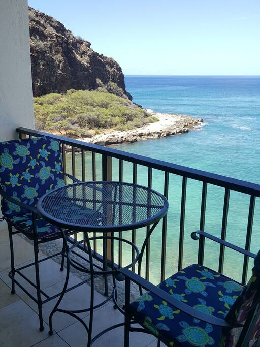 Looking south from the private balcony