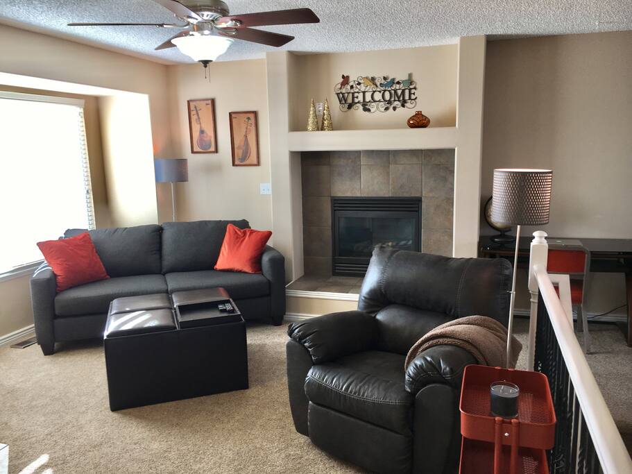 Upstairs living area