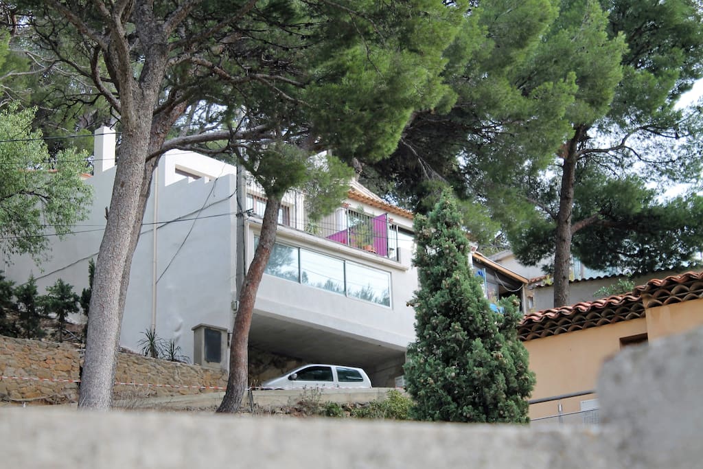 parking sous maison