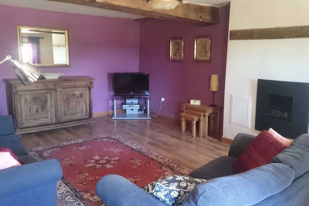 lounge with gas fire