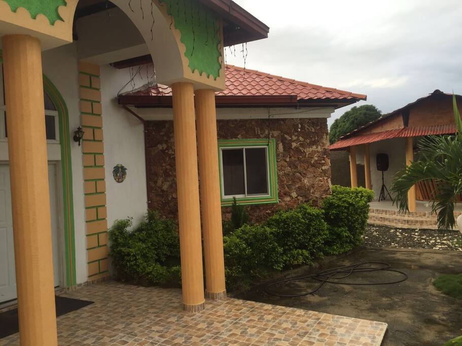 Outside seating space