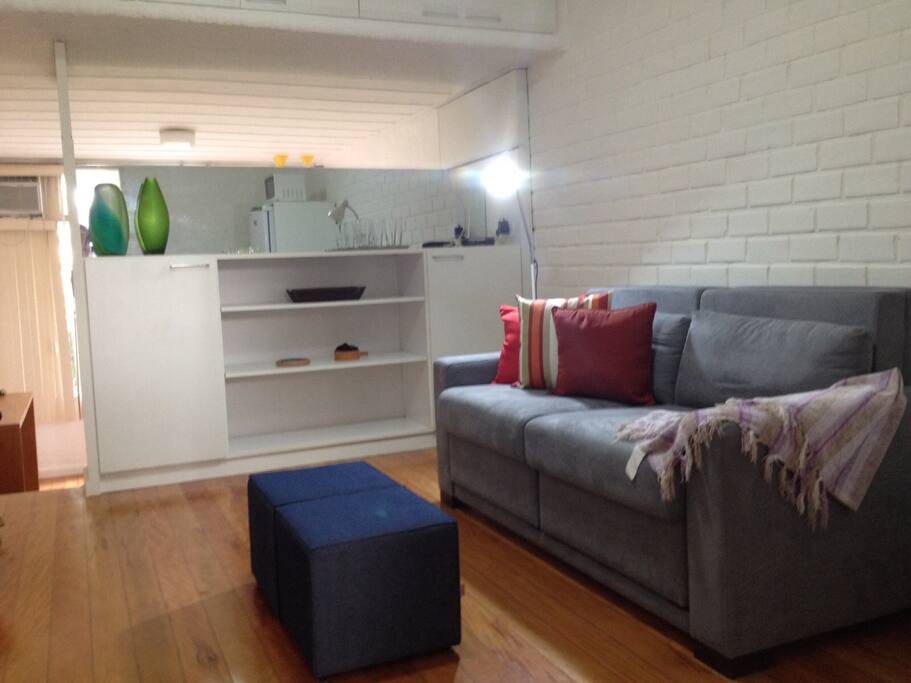Living room with sofa bed