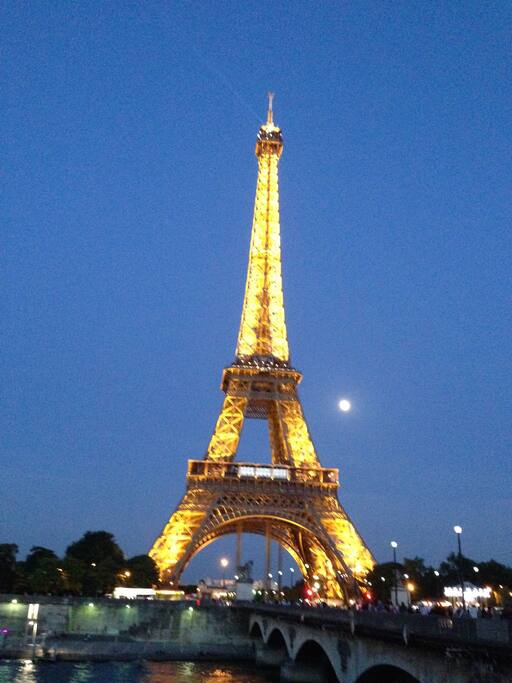 La Tour Eiffel est à 15 minutes à pied de votre chambre