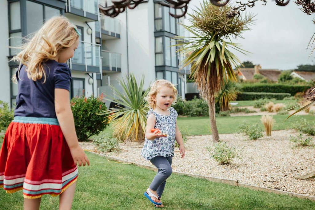Outside garden space is perfect for little ones (or big ones) to let off steam