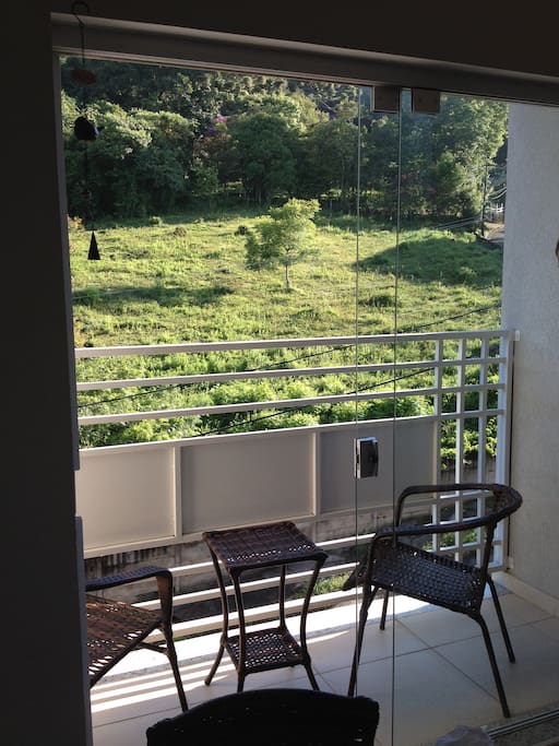 Varanda com vista para a Serra de S Domingos