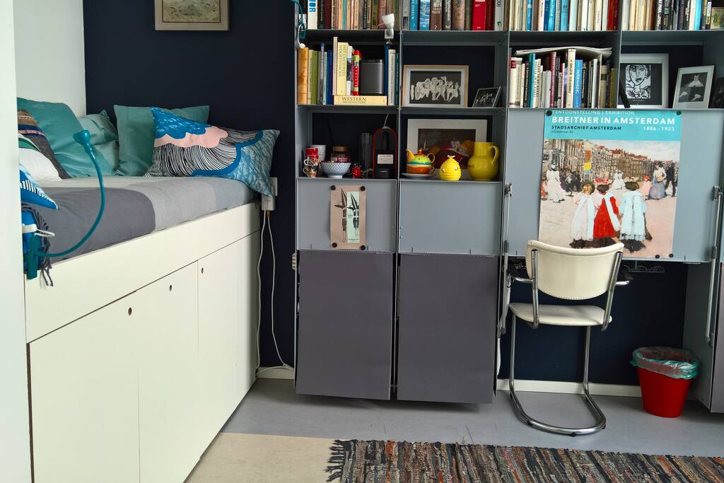 The couch has a fridge and microwave underneath. And lots of cushions to chill on!