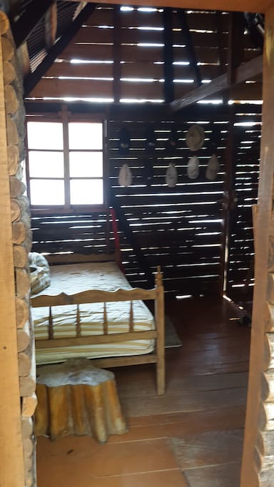 Vista cama sencilla