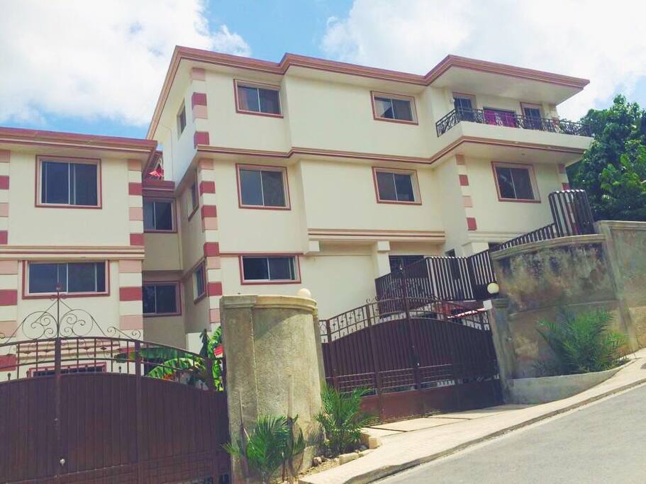 The modern apartment building