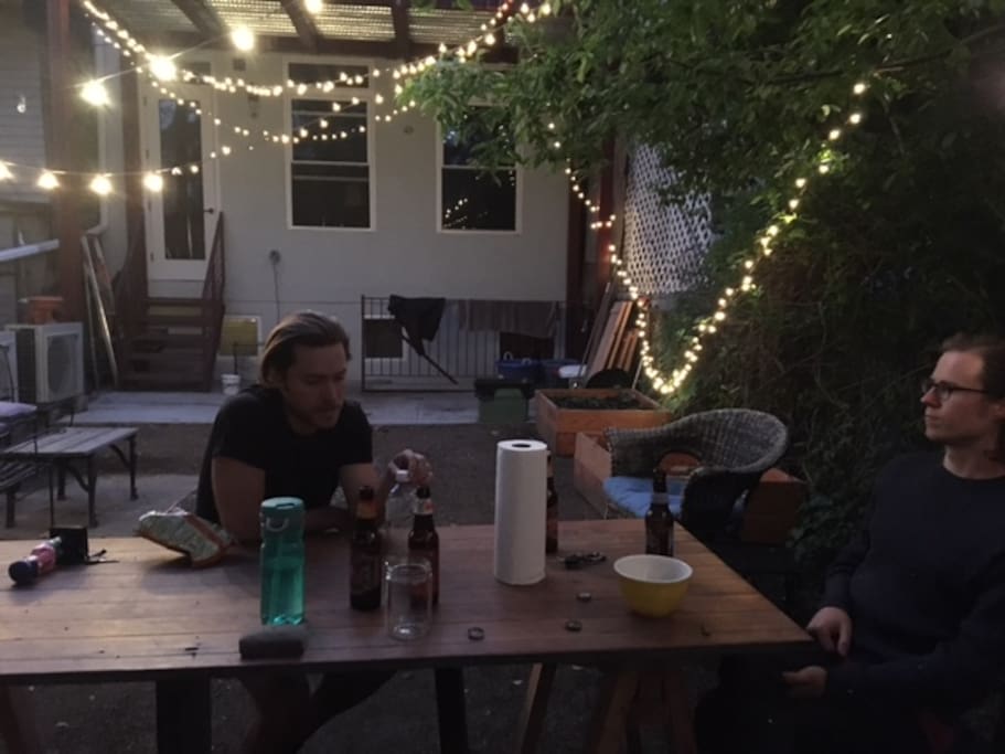The backyard