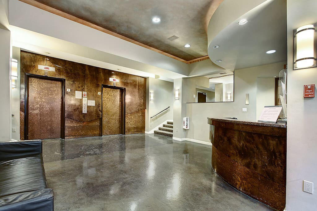 Building lobby.