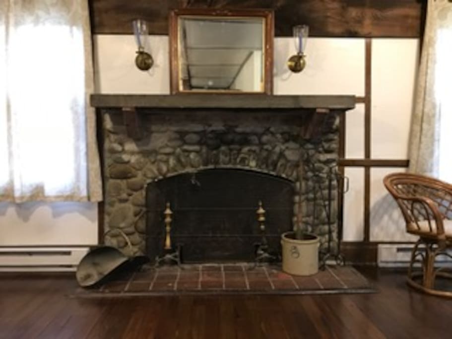 Stone Fireplace