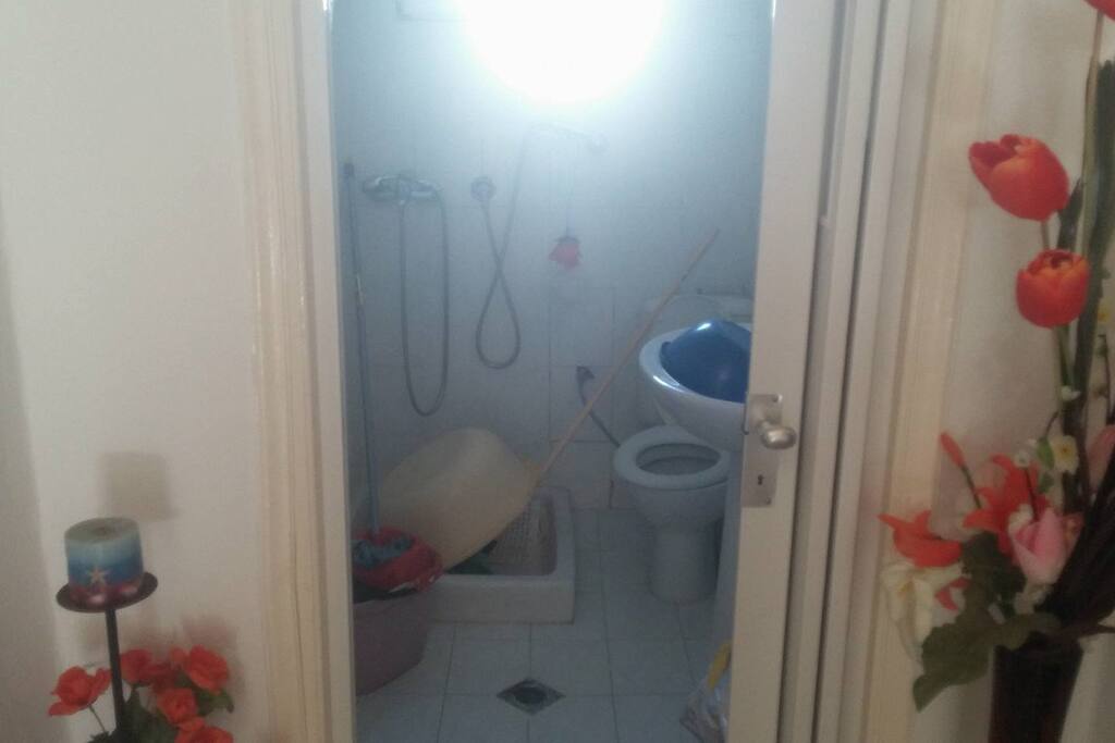 w.c. shower, with small window