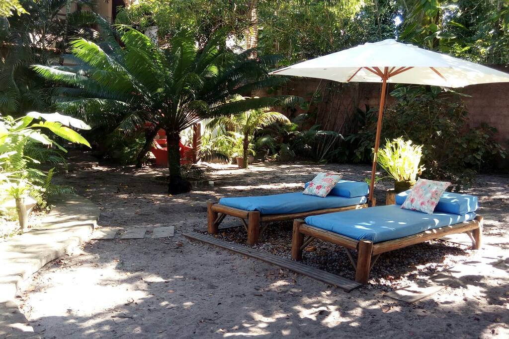 Bem vindos ao Paraiso!! Jardim da entrada
