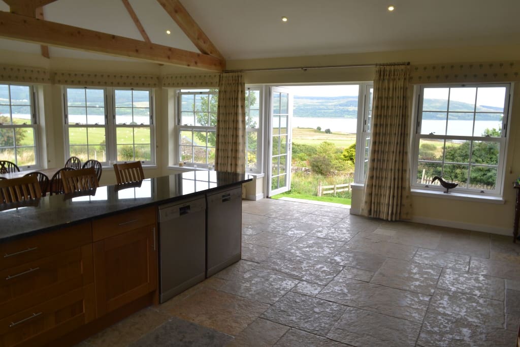 The kitchen has outstanding views.