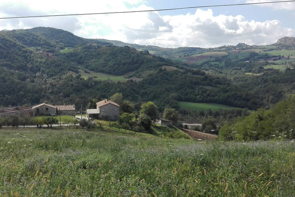 Panoramica degli spazi attorno alla casa