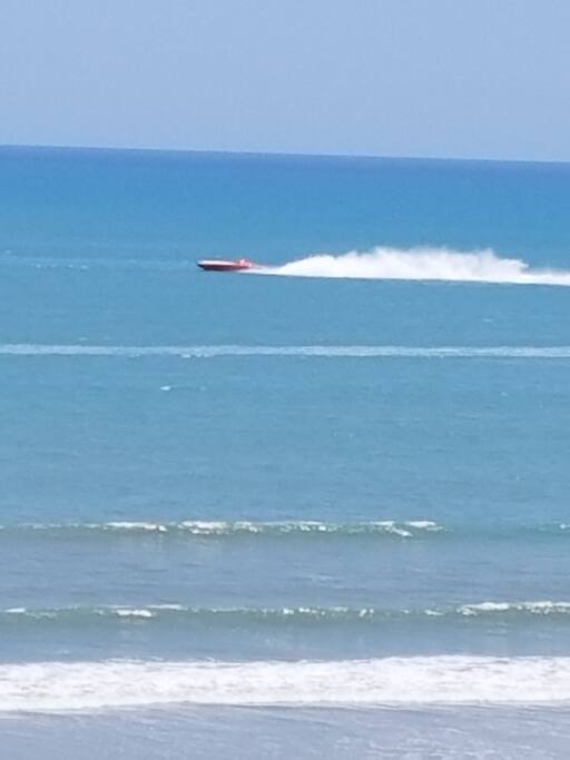 Boat races from condo balcony