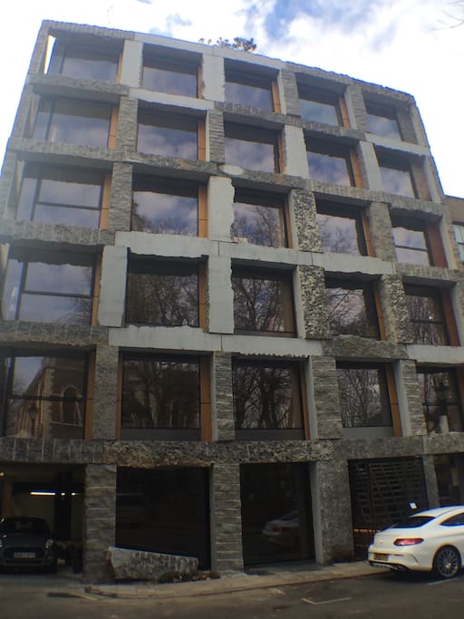 Front of the Apartment block