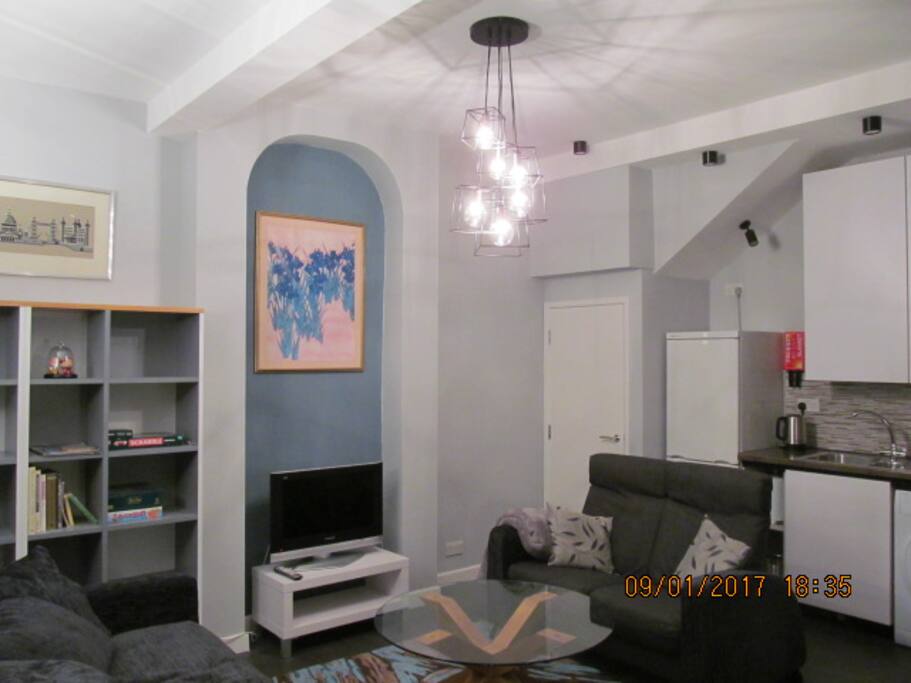 Light filled, open plan living area