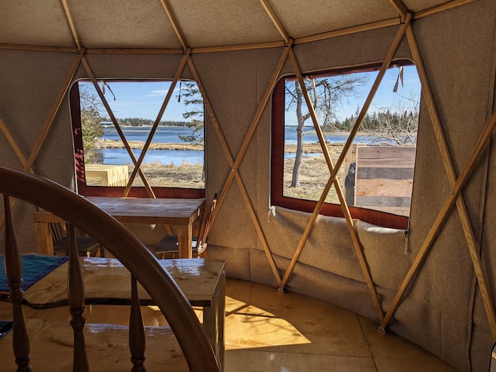 Beautiful very private yurt on Atlantic Ocean Yurts for Rent in
